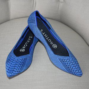 NWT Rothy's The Point in Lapis Python size 7 (never worn!)